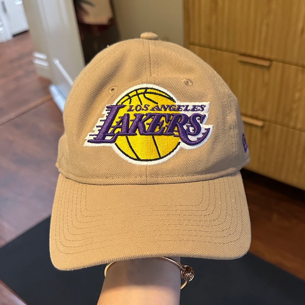Lakers Hat - New Era Beige Los Angeles Lakers Hat